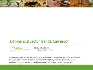 financial sector trends - Agriculture Finance Support Facility
