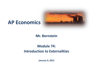 Module 74 - "Introduction to Externalities"