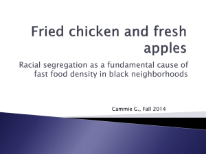 Fried chicken and fresh apples presentation