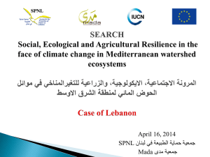 SEARCH Social, Ecological, Agricultural Resilience to