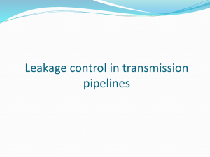 ۶. leakage control in transmission pipelines