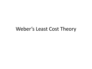 Weber`s Least Cost Theory
