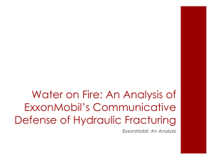 ExxonMobil*s communicative defense of hydraulic fracturing
