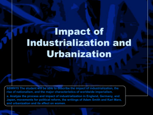 Impact of Industrialization and Urbanization