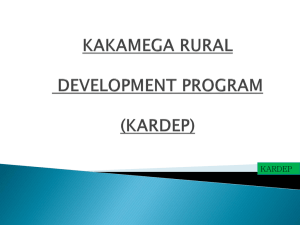 KAKAMEGA RURAL DEVELOPMENT PROGRAM (KARDEP)
