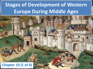 Stages of Development of Western Europe During Middle Ages