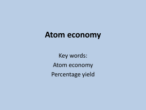 9. Atom economy