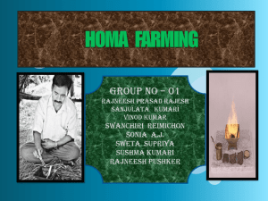homa farming presentation