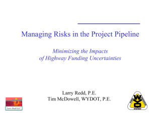 Managing Risks in the Project Pipeline