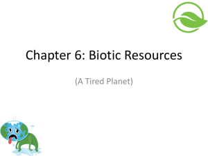 Biotic Resources