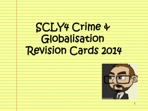 SCLY4 Globalisation and Crime Revision Cards