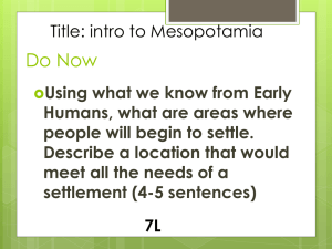 Mesopotamia-GeographyandAgriculture