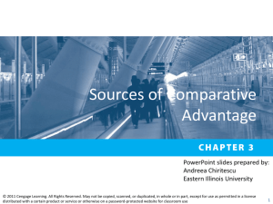 Chapter 03 Sources of comparative advantage