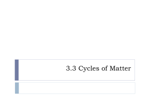 3.3 Cycles of Matter