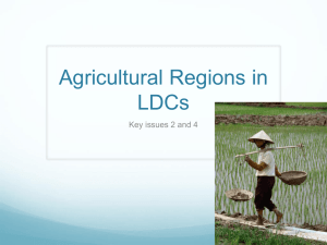 Agricultural Regions in LDCs