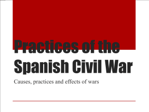 practices of the spanish civil war