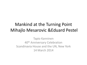 Mankind at the Turning Point slides