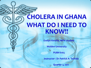 Cholera in Ghana - Environmental Public Health Today