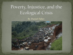 Poverty, Injustice, and the Ecological Crisis