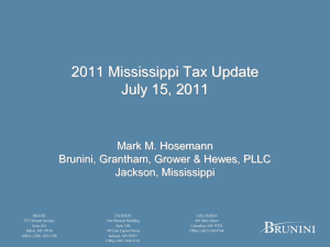 Mississippi Tax Developments 01224607