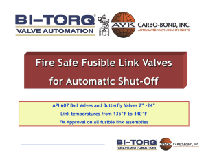 Specialty Safety Products: Fire Safe Valves - BI
