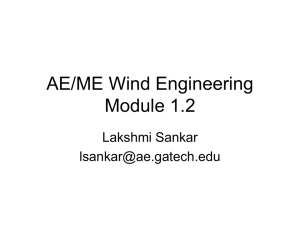 AE/ME Wind Engineering Lecture #2