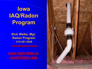 History of Indoor Radon in Iowa