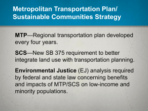 Presentation: SACOG Draft Metropolitan Transportation Plan
