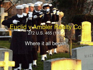 Euclid v Ambler Realty Co. 272 U.S. 465 (1926)