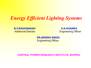Energy Efficient Lighting Systems