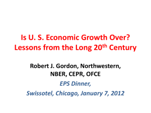 Is U. S. Economic Growth Over? Lessons from the Long 20th Century