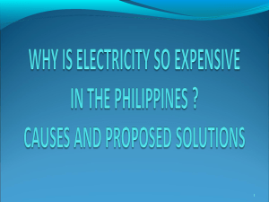 Why is electricity so expensive in the Philippines?