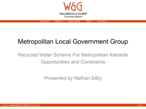 Recycled Water Network Report to MLGG 8 September 2010
