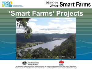 `Smart Farms` Projects - NSW Department of Primary Industries