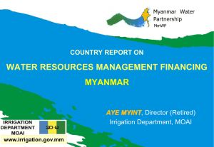 National Water Vision Myanmar