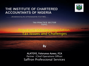 current issues in taxation of oil service companies