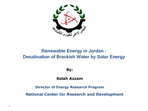 Introduction Energy Situation in Jordan