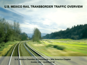 U.S. Mexico Rail Transborder Traffic Overview