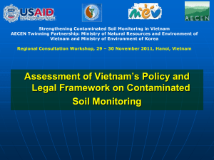 Assesment of Vietnam`s Policy and Legal Framework on