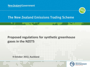 Synthetic Gases Regulations Consultation 2012