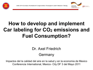 Dr. Axel Friedrich Germany - Transport & Climate Change