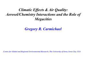 Gregory R. Carmichael - UNC Institute for the Environment