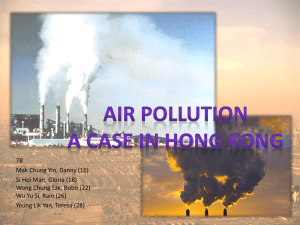 Air Pollution a case in Hong Kong