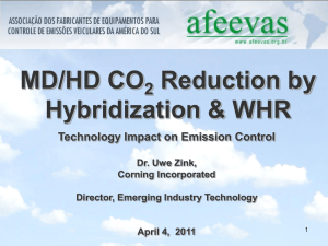MD/HD CO 2 Reduction by Hybridization & WHR