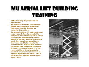 MU Aerial Lift Building Training