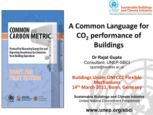Common Carbon Metric -Rajat Gupta - CDM