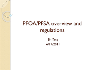 PFOA/PFSA overview and regulations
