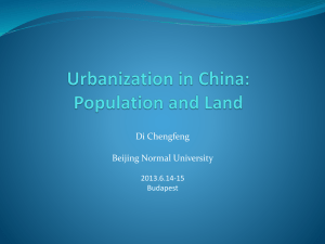 The Process and Key Problems of Urbanization in China
