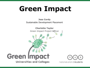 Green Impact Jess Cordy