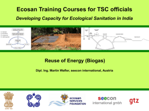 Biogas - Sustainable Sanitation and Water Management Toolbox